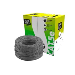 Cabo Lan CAT5E 4P Sohoplus 305M CMX Cinz