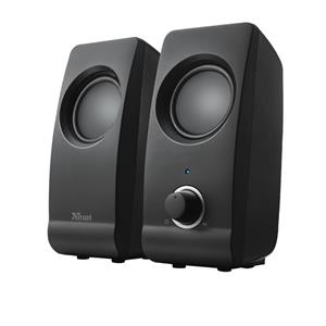 Caixa de Som Trust,Remo , 2.0 , 16W , USB/P2 , Preto