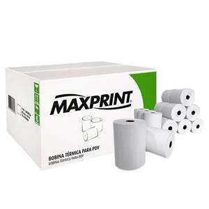 Caixa Maxprint Bobina Térmica 80mm x 40m Branca 30 Unidades - 45000091