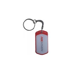 Chaveiro De Proximidade Hikvision DS-K7M102-M , MIFARE 13,56 MHz , Encriptado , Branco e Vermelho