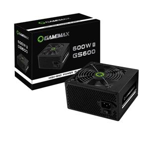 Fonte Gamemax GS600 , 600W , 80 Plus White , PFC Ativo , Preto