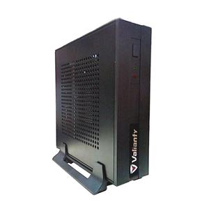 Gabinete Valianty Slim CI218 ,  Mini ITX , Com fonte , Gabinete SFF , Aço Galvanizado , 84W , PPB , Preto
