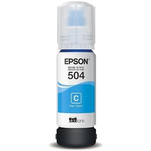 Garrafa de Tinta Epson Ciano , 6.000  Páginas , para EcoTank - T504222-BR