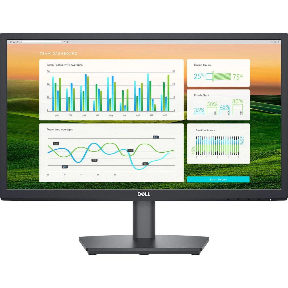 Monitor Dell LED 21.5" E2222HS, Full HD, HDMI/DP/VGA, Ajuste de Altura - 210-BBPW-CP98