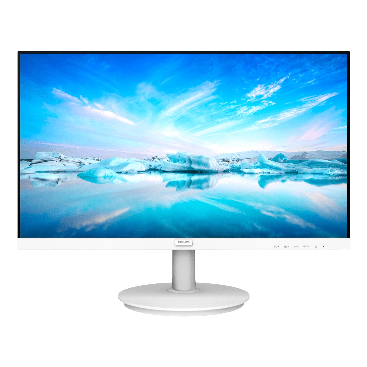 Monitor Philips, 21.5, LED, Wide, Full HD, HDMI/VGA, VESA, Adaptive Sync, Branco - 221V8LW