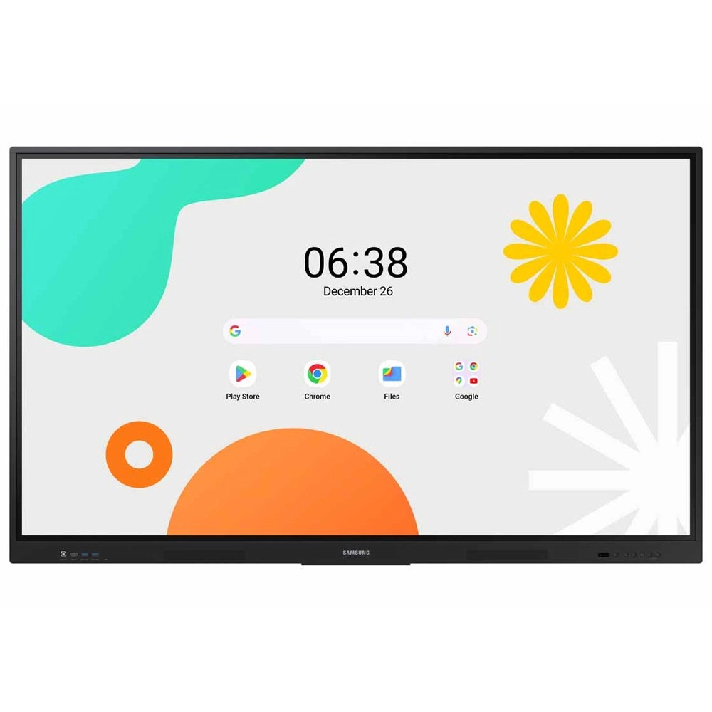 Monitor Profissional Interativo Samsung LED 65" WA65F, 4K, Android 14, Google EDLA, 40 Pontos Touch, 16/7, 400 cd/m², HDMI-Out/USB-C, Bluetooth - LH65WAFWLGCXZD (Sob encomenda)