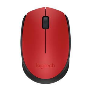 Mouse Sem Fio Logitech M170 , 1000 DPI , 3 Botões , Vermelho