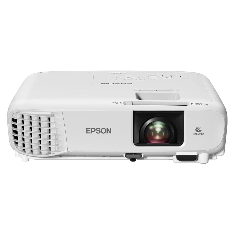 Projetor Epson PowerLite W49, 3800 Lumens, Lâmpada, WXGA, 1280 x 800, 3LCD, HDMI, USB, LAN, áudio 5W, até 320" - V11H983020