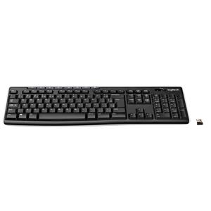 Teclado Sem Fio Logitech K270 Multimídia , ABNT2 , Preto